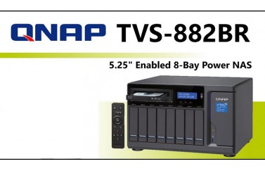 Новинка от QNAP. Сетевое хранилище TVS-882BR с отсеком для оптического привода.